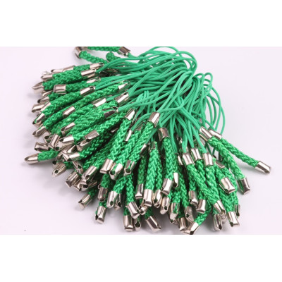 Šňůrka na mobil pletená zelená č. 59