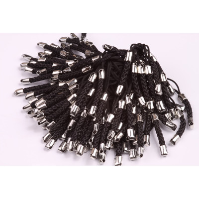 Šňůrka na mobil pletená černá č. 61