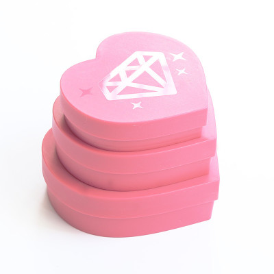 Misky srdíčka na kamínky růžové