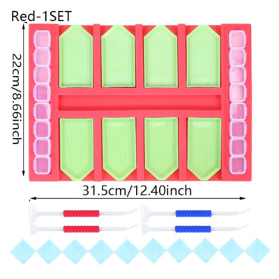 Organizér pro diam. malování červený