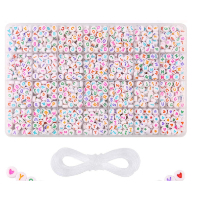 Organizér plastová písmenka Barevná (1400ks)