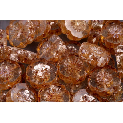 Ploškované korálky květ 14 mm č. 98