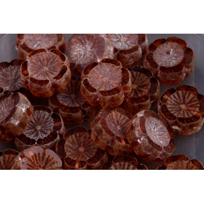 Ploškované korálky květ 14 mm č. 122