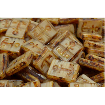 Ploškované korálky kotva 15x12mm č. 135