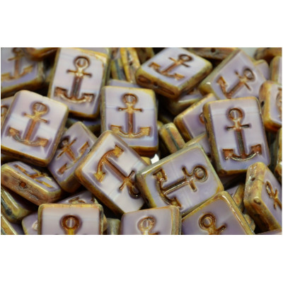 Ploškované korálky kotva 15x12mm č. 136