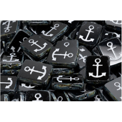 Ploškované korálky kotva 15x12mm č. 137