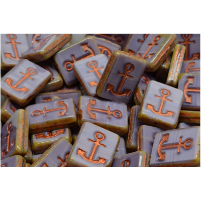 Ploškované korálky kotva 15x12mm č. 139