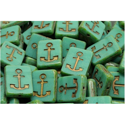 Ploškované korálky kotva 15x12mm č. 142