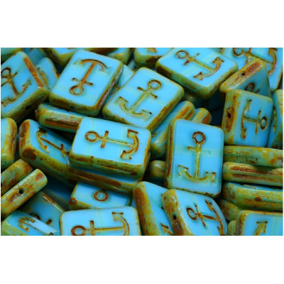 Ploškované korálky kotva 15x12mm č. 143