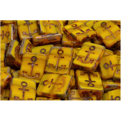 Ploškované korálky kotva 15x12mm č. 145