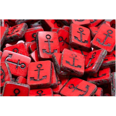 Ploškované korálky kotva 15x12mm č. 147