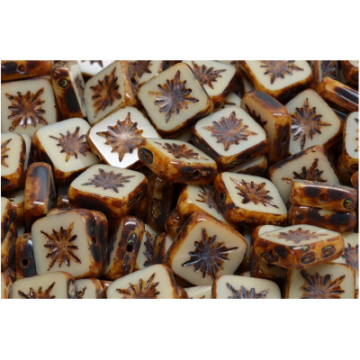 Ploškované čtverečky kiwi 10 mm č. 164