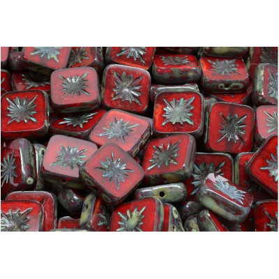 Ploškované čtverečky kiwi 10 mm č. 171