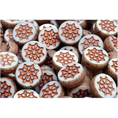 Ploškované korálky kormidlo 12 mm č. 182