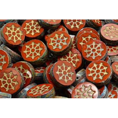 Ploškované korálky kormidlo 12 mm č. 194