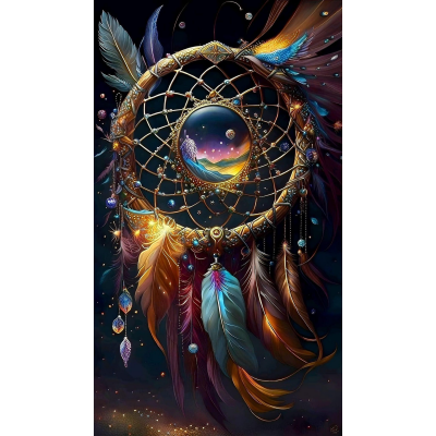 Diamantové malování - Lapač snů strážce hvězd č. 1118 -...