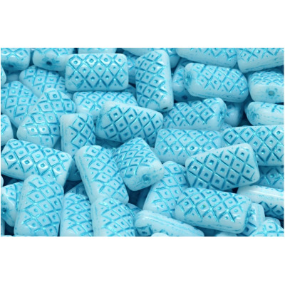 Korálky Mřížkovaný polštářek č.2327 (13x7mm)