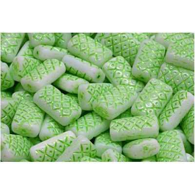 Korálky Mřížkovaný polštářek č.2328 (13x7mm)