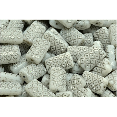 Korálky Mřížkovaný polštářek č.2329 (13x7mm)