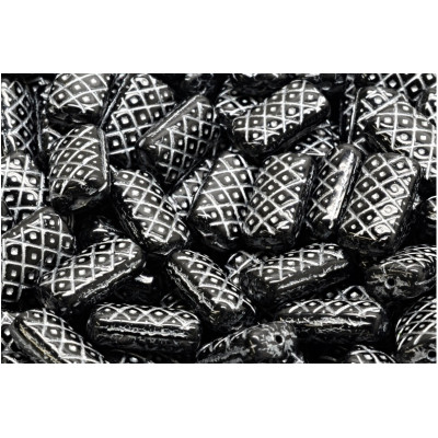 Korálky Mřížkovaný polštářek č.2331 (13x7mm)