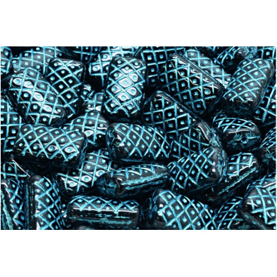 Korálky Mřížkovaný polštářek č.2334 (13x7mm)