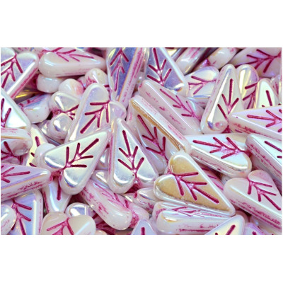 Lístek ve tvaru srdce č.3487 (16x11mm)