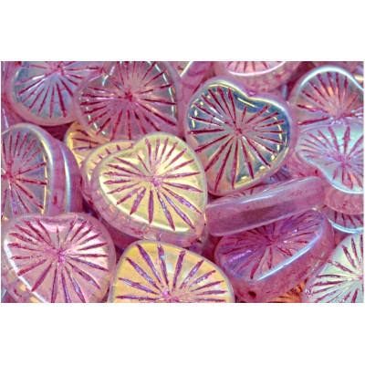 Korálky Kiwi Srdíčka č.2385 (18x18mm)