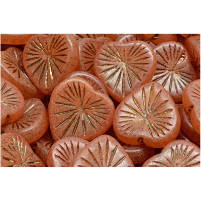 Korálky Kiwi Srdíčka č.2386 (18x18mm)