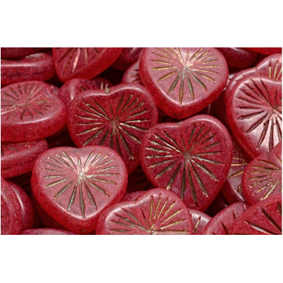 Korálky Kiwi Srdíčka č.2387 (18x18mm)