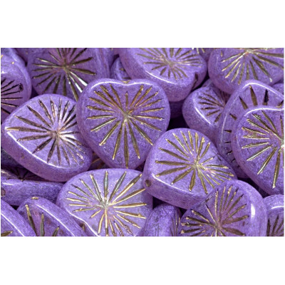 Korálky Kiwi Srdíčka č.2388 (18x18mm)