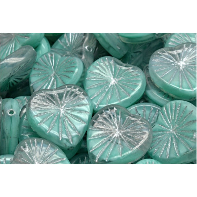 Korálky Kiwi Srdíčka č.2389 (18x18mm)