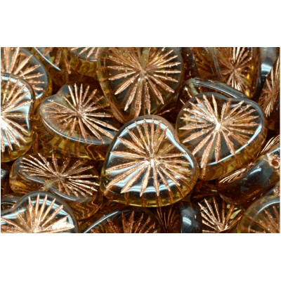 Korálky Kiwi Srdíčka č.2390 (18x18mm)