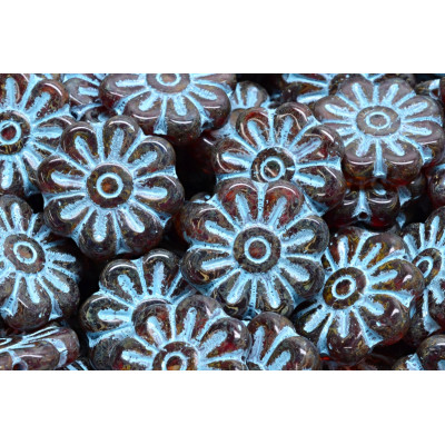 Korálky květ kopretiny 2145 (18x18 mm)