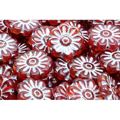 Korálky květ kopretiny 2156 (18x18 mm)