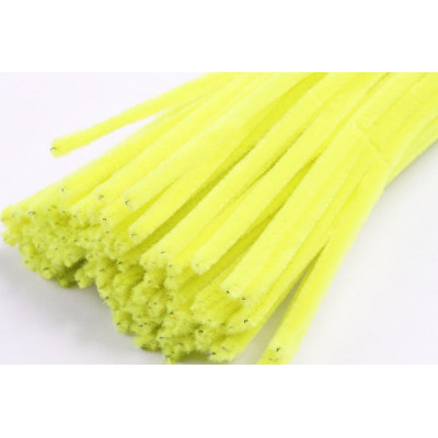 Chlupaté drátky žluté neon č.3