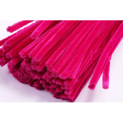 Chlupaté drátky tmavě růžové č.7