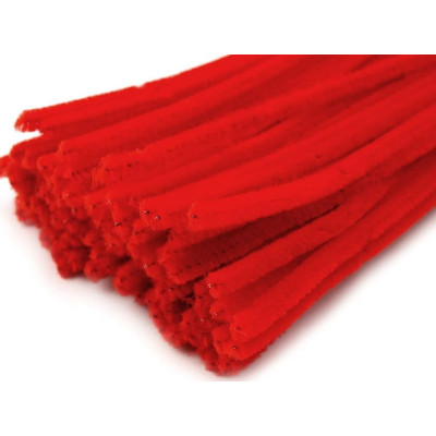 Chlupaté drátky červené č.8