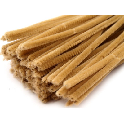 Chlupaté drátky světle hnědé č.17