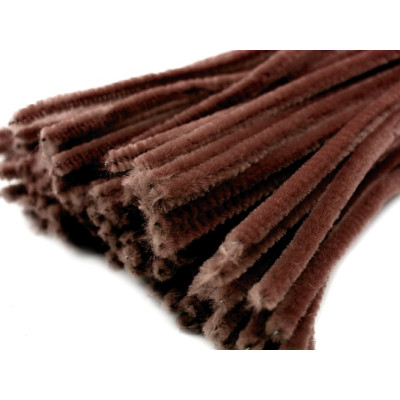 Chlupaté drátky tmavě hnědé č.18