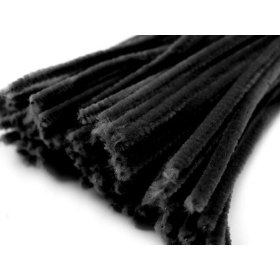 Chlupaté drátky černé č.19