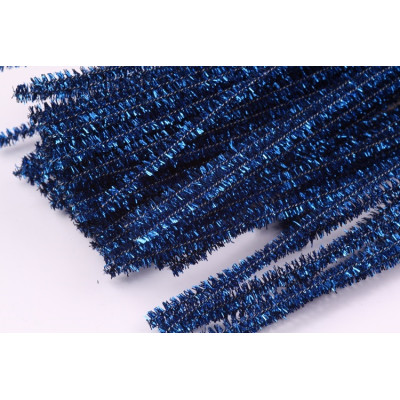 Chlupaté drátky modré lurex č.26