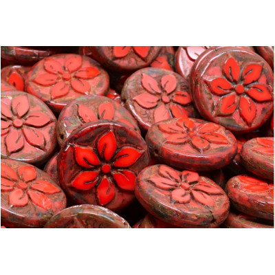 Ploškovaná kytička 18x18 mm č. 39