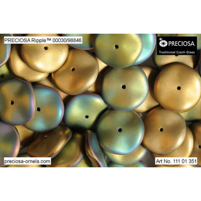 PRECIOSA Ripple™ č. 8 (12x4 mm) - 1 ks