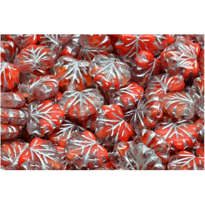 Korálky lístek č.3382 (13x11mm)