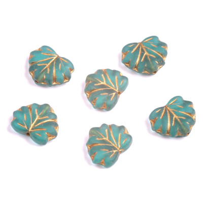 Korálky lístek č.3384 (13x11mm)