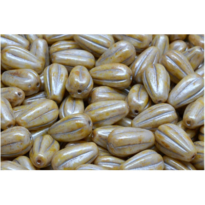 Korálky oválný meloun č. 3346 (13x8mm)