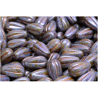 Korálky oválný meloun č. 3353 (13x8mm)