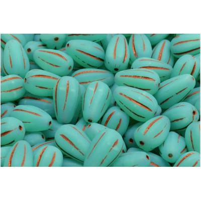 Korálky oválný meloun č. 3356 (13x8mm)