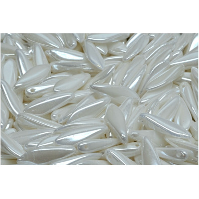 Korálky jazýčky č. 2581 (16x5 mm)