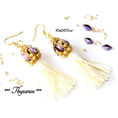 Náušnice thysanos č. 1164 - stavebnice